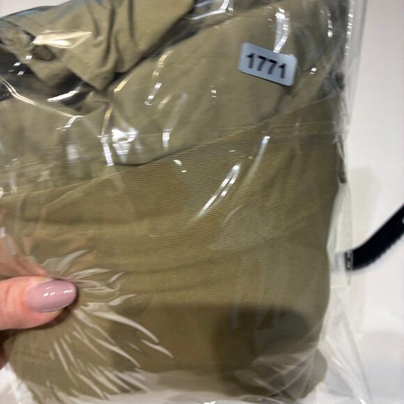 COS Oversized Asymmetric-waist Dress in Olive Sz Small - Picture 10 of 10